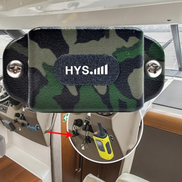 Baofeng UV-5R 888S 휴대용 해양 라디오 및 워키 토키 용 나사가있는 HYS 범용 단면 라디오 브래킷 장착 (2 개 포장)