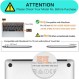 MOSISO 케이스 MacBook Pro 13 인치 2023 2022 2021-2016 M2 M1 A2338/A2289/A2251/A2159/A1989/A1706/A1708, 플라스틱 하드 쉘 및 키보드 보호기 및 화면 보호기 및 보관 가방, 분필 핑크와 호환 