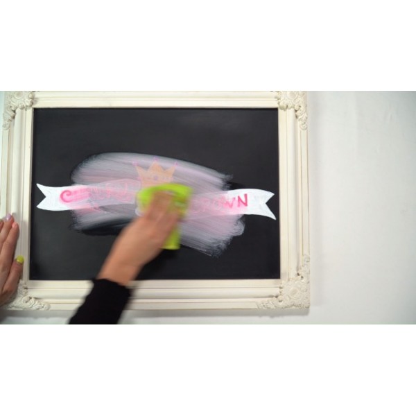 CHALKY CROWN 액체 분필 마커 펜 - 흰색 그리기 분필 - 칠판 표지판, Windows, 칠판, 유리용 칠판 마커 - 6mm 양면 팁(5팩) - 칠판 라벨 24개 포함