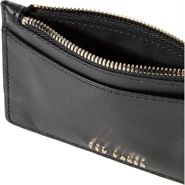 Ted Baker Garcia 신용카드 지갑 가죽 13 cm 블랙 프리 사이즈
