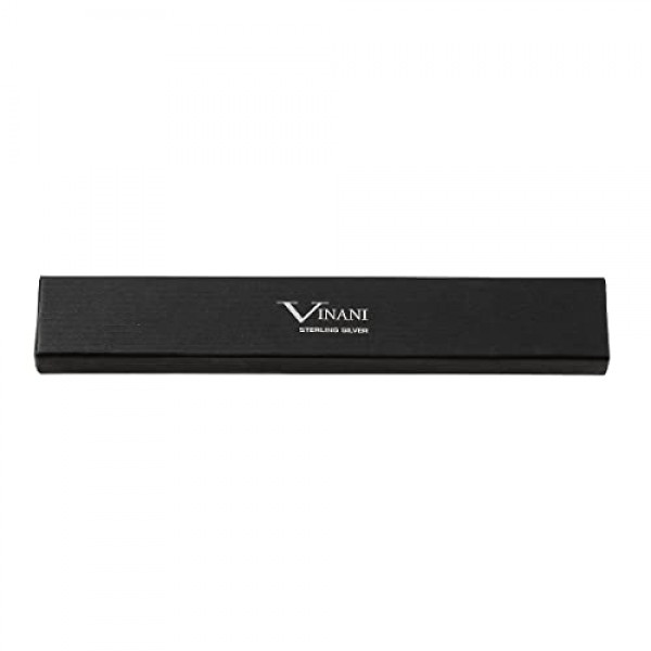 Vinani 팔찌 moveable links 매트 샤이니 스털링 실버 925 Italy 2AB1