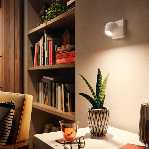 Philips Hue White Ambiance 1 스포트라이트 Buckram 확장 조명 흰색 250lm, 밝기 조절 가능, 모든 흰색 음영, 앱을 통해 제어 가능, Amazon Alexa(Echo, Echo Dot)와 호환 가능