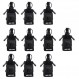 10팩 Msc-20b Motorola Kenwood Midland Icom Yaesu Baofeng 양방향 라디오용 다기능 라디오 케이스 파우치