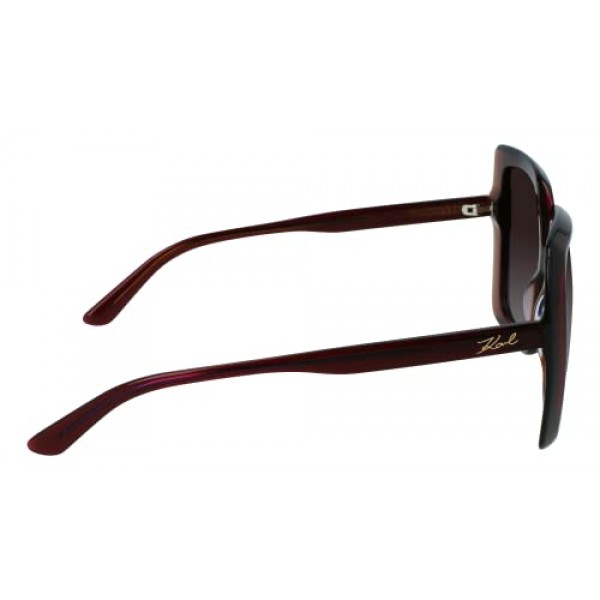 Karl Lagerfeld 여성용 KL6059S 선글라스 Burgundy Trilayer 원 사이즈, Burgundy Trilayer