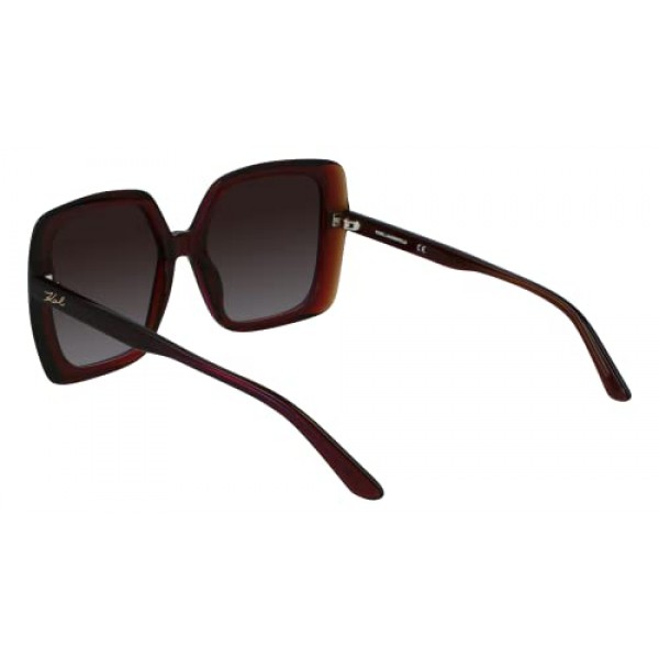 Karl Lagerfeld 여성용 KL6059S 선글라스 Burgundy Trilayer 원 사이즈, Burgundy Trilayer