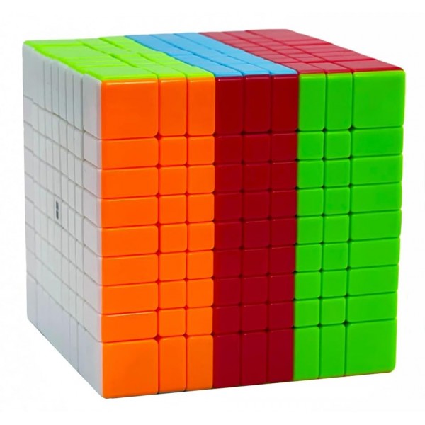 Qiyi 스피드 큐브 9x9 스티커 없는 75MM 9x9x9 퍼즐 매직 큐브(2021 버전)