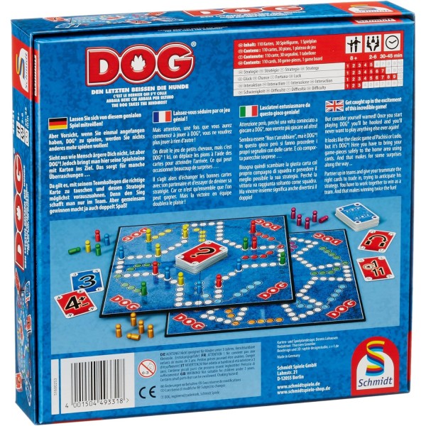 Schmidt Spiele 49331 DOG, the dogs bites the last ones, 가족용 게임, FFP 아이템 불만 없는 포장