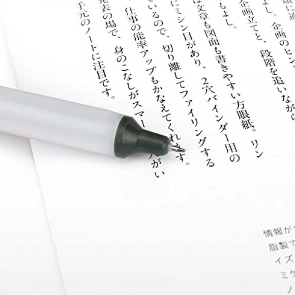 HeTaoCat 개폐식 젤 펜, 0.5mm 미세 포인트, 속건성, 쓰기 드로잉, 검정색 잉크 젤 펜, 펜 6개 상자(6)