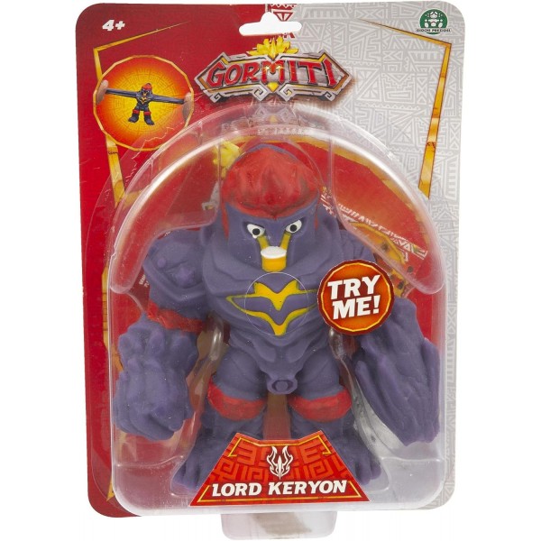 Gormiti - 확장 가능 피규어, Alfa Lord Keryon, 스트레치 기능 포함, 최대 3배 확장 가능, 4세 이상 어린이용, Games Preziosi, GRA42200, 멀티컬러