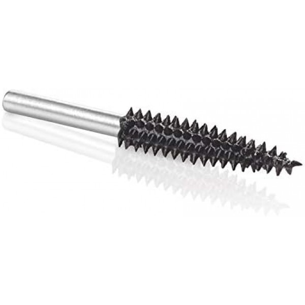 Kutzall 익스트림 테이퍼 로터리 버, 1/8 샤프트, 매우 거친 - Dremel, Foredom, Dewalt, Milwaukee용 목공 부착물. 연마 상자, 1/8(3.1mm) 직경 X 7/8(22.2mm) 길이 Tx-18-Eg Extreme - 매우 거친 