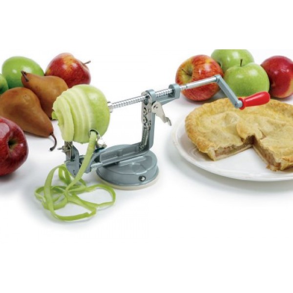 Norpro Apple Master-사과, 감자, 파서, 슬라이서 및 코어러(진공 베이스 및 클램프 포함)