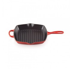 Le Creuset 에나멜 주철 시그니처 사각 프라이팬 그릴, 10.25