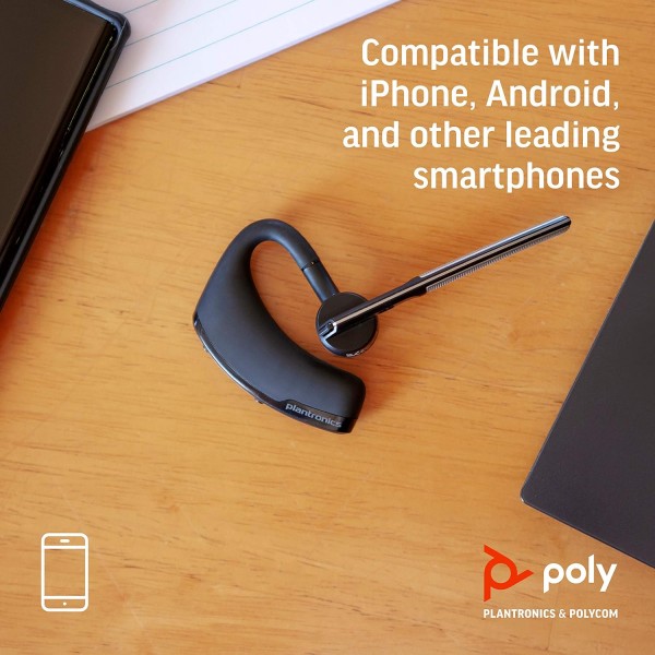 Plantronics - Voyager Legend(폴리) - Bluetooth 헤드셋, ONE-Ear(단청) - 잡음 제거 기능이 있는 PC, Mac, 태블릿 또는 휴대폰에 연결 및 Voyager Legend용 USB 데스크탑 충전 스탠드, 89031-01