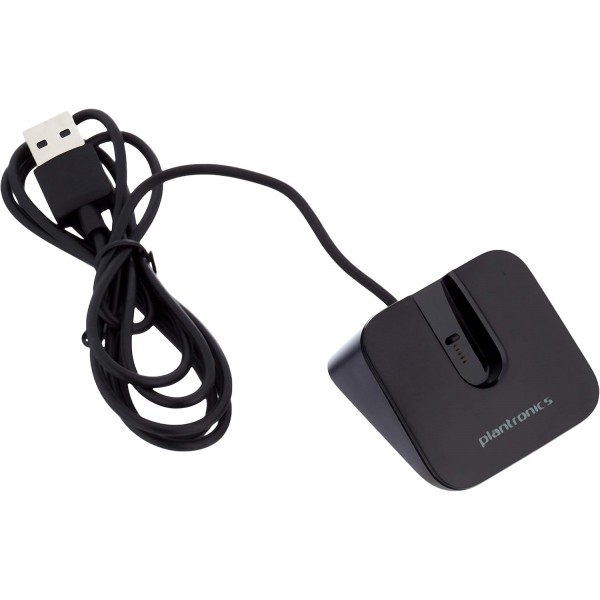 Plantronics - Voyager Legend(폴리) - Bluetooth 헤드셋, ONE-Ear(단청) - 잡음 제거 기능이 있는 PC, Mac, 태블릿 또는 휴대폰에 연결 및 Voyager Legend용 USB 데스크탑 충전 스탠드, 89031-01