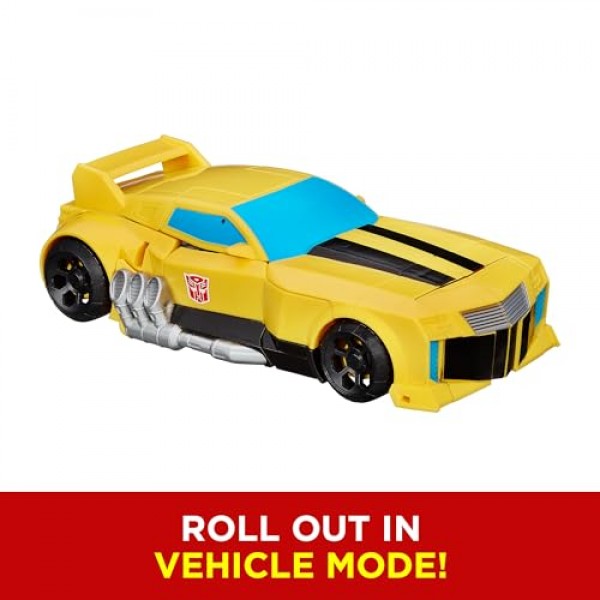 Transformers Toys Heroic Bumblebee 액션 피규어 - 시대를 초월한 대형 피규어, 노란색 장난감 자동차로 변경, 11