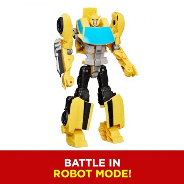 Transformers Toys Heroic Bumblebee 액션 피규어 - 시대를 초월한 대형 피규어, 노란색 장난감 자동차로 변경, 11