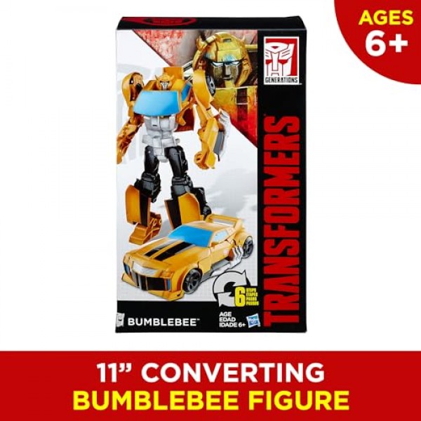 Transformers Toys Heroic Bumblebee 액션 피규어 - 시대를 초월한 대형 피규어, 노란색 장난감 자동차로 변경, 11