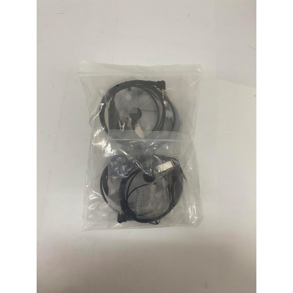 HYS 워키토키 이어폰 호환 Motorola TLKR-T60 T61 T62 T80 T81 T82 T-92 H2O T80 Extreme 2.5mm 1핀 보안 헤드셋(마이크 포함)(5개 팩)