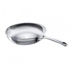Le Creuset 2400-24 삼중 스테인리스 스틸 프라이팬, 9-1/2인치