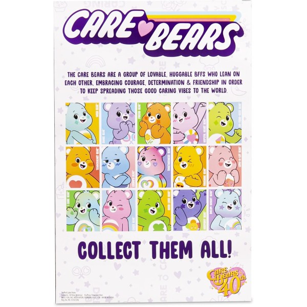 Care Bears 22425 35cm 중간 플러시 드림 브라이트 베어, 수집 가능한 귀여운 플러시 장난감, 어린이를 위한 꼭 껴안고 싶은 장난감, 소녀와 소년을 위한 부드러운 장난감, 4