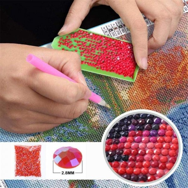 Nicole Knupfer 다이아몬드 페인팅 키트 전체 대형, 5d 다이아몬드 페인팅 사진 전체 커버 DIY 전체 크로스 스티치 홈 데코, 나비 (80*140cm) 80*140cm