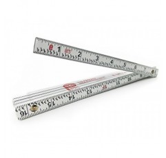 Perfect Measuring Tape Co. FR-72 목수의 접는 규칙 읽기 쉬운 인치 분수가 있는 경량 복합 건축 눈금자 - 6.5ft / 2m