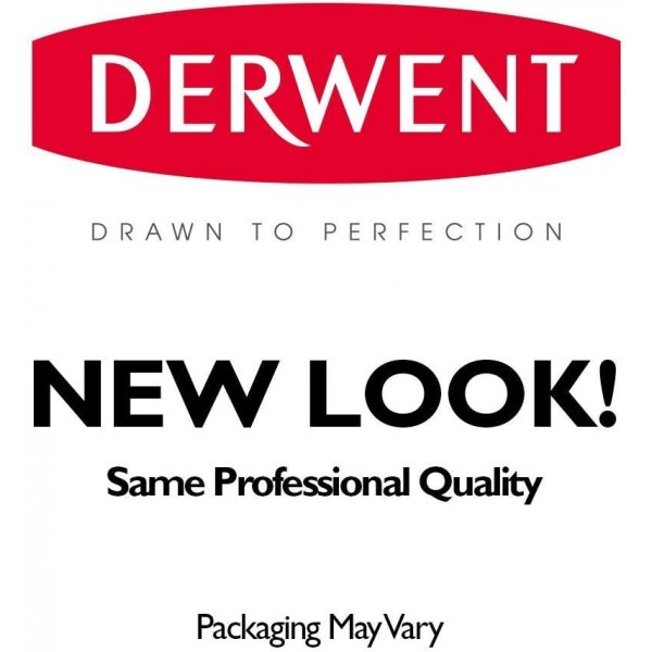 Derwent Charcoal Pencils, Drawing & Writing, 4종 세트, Light, Medium, Dark & ​​Tinted Charcoal White, 블렌딩 및 번짐에 이상적, 전문가용 품질, 39000