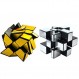 TANCH 미러 스피드 큐브 세트 3x3 미러 실버 큐브 및 골드 휠 큐브 2팩 Twisty Skewb Magic Speedcubing 번들 퍼즐