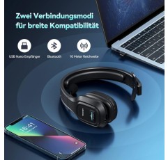 마이크가 있는 TECKNET 블루투스 헤드셋, 소음 감소 기능이 있는 PC 헤드셋, 무선 홈 오피스 헤드셋, 콜 센터용 블루투스 채팅 헤드셋, 휴대폰, 사무실, Zoom, Microsoft Team, Sk