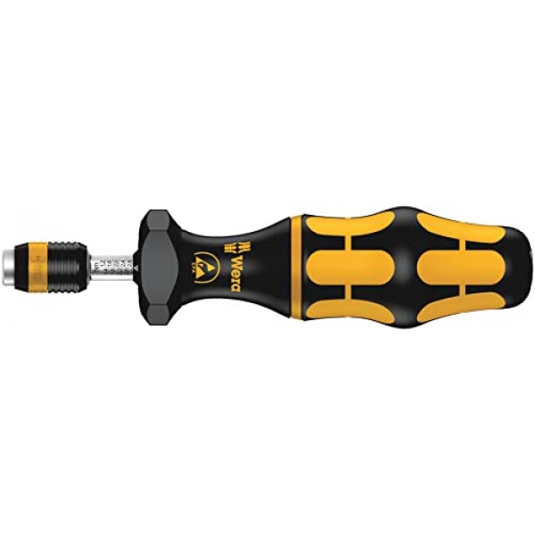 Wera 05074730001 Kraftform ESD 7440 육각 토크 드라이버, 1/4 헤드, 0.3-1.2 Nm 가변 토크 조정 범위