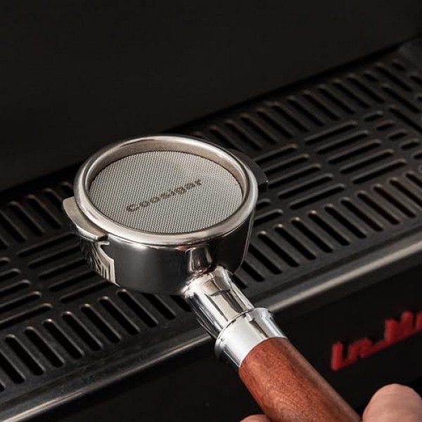 Coosigar 53.3mm 에스프레소 퍽 스크린, 1.7mm 150μm 커피 재사용 가능한 전문 바리스트 에스프레소 스크린, 54mm 바닥 없는 포터필터 필터 바구니 - 316 스테인레스 스틸로 제