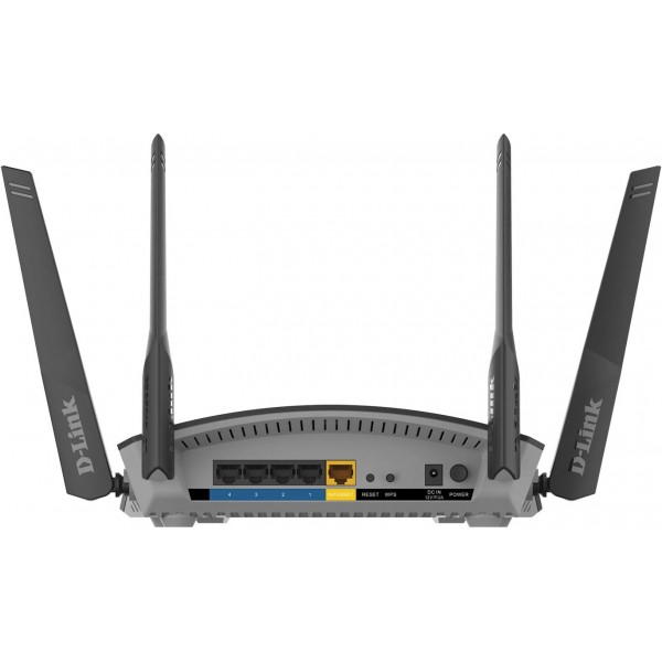 D-Link DIR-1960 AC1900 EXO 스마트 메시 WiFi 라우터(2.4 및 5GHz, 2,600Mbit/s, 802.11a/b/g/n/ac, 2 x USB 3.0 및 2.0, 4 x 10/100/1000 LAN 포트