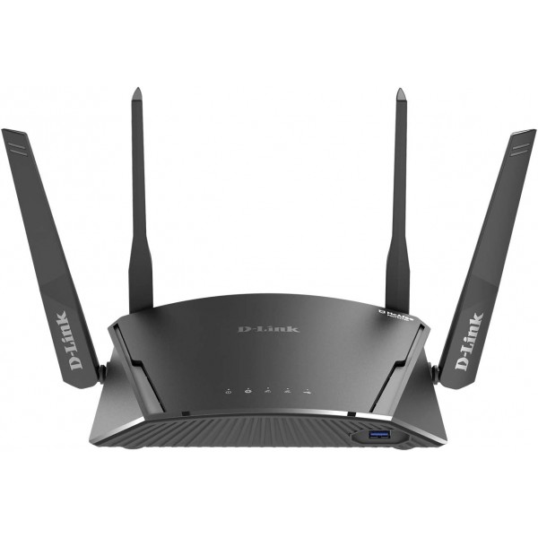 D-Link DIR-1960 AC1900 EXO 스마트 메시 WiFi 라우터(2.4 및 5GHz, 2,600Mbit/s, 802.11a/b/g/n/ac, 2 x USB 3.0 및 2.0, 4 x 10/100/1000 LAN 포트