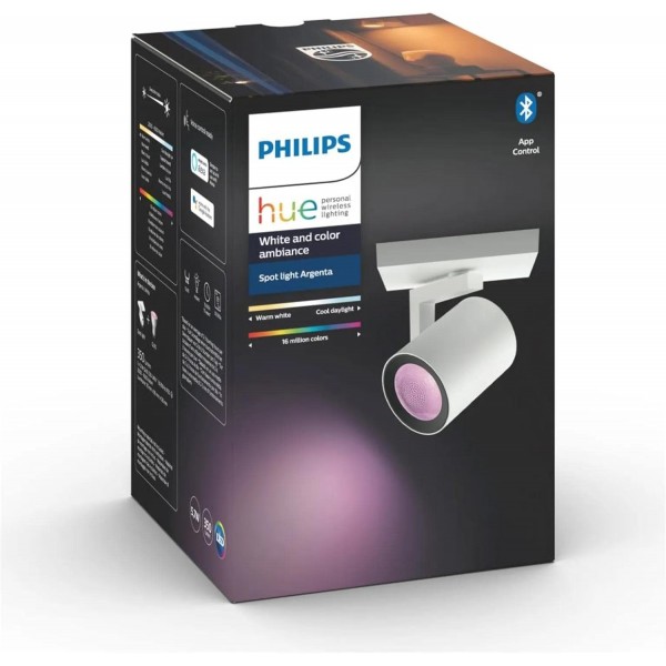 Philips Hue Bluetooth White & Color Ambiance Argenta - Spot Weiß 1-flammig inkl. 다리