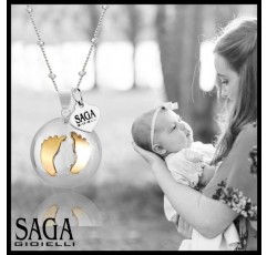SAGA GIOIELLI® 목걸이 Calling Angels 볼라 멕시칸 골드 피트