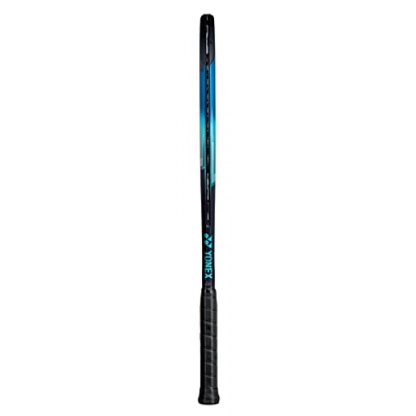 Yonex EZONE 100 스카이 블루 테니스 라켓(7세대) - 원하는 색상의 합성 내장 라켓 스트링 연결 - 16x19 스트링 패턴
