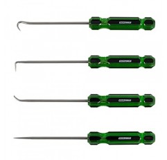 OEMTOOLS 26546 4피스 후크 및 픽 세트(아세테이트 핸들 포함), 픽 세트 정비공, 후크 도구, 픽 도구, 차량 픽 및 후크 세트, 픽 도구 세트, 픽 세트