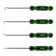 OEMTOOLS 26546 4피스 후크 및 픽 세트(아세테이트 핸들 포함), 픽 세트 정비공, 후크 도구, 픽 도구, 차량 픽 및 후크 세트, 픽 도구 세트, 픽 세트