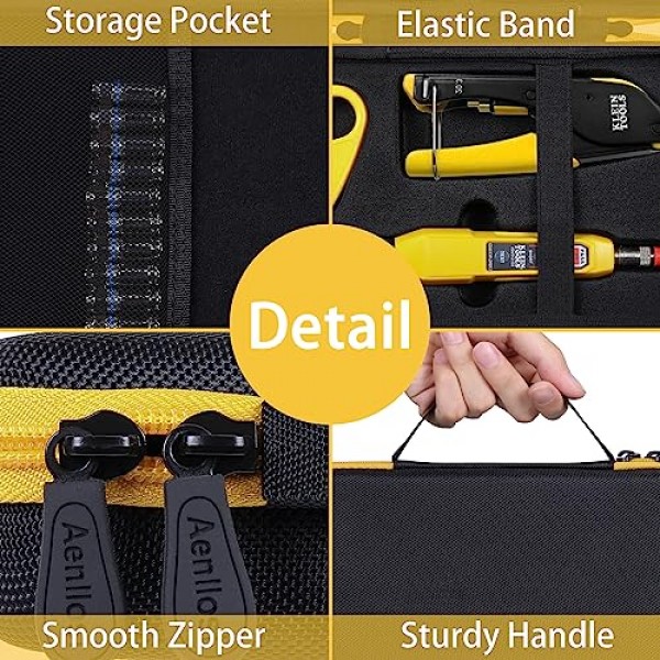 Klein Tools VDV002-818 동축 케이블 도구 및 커넥터용 Aenllosi 하드 운반 케이스 교체, 동축 케이블 크림퍼 키트 도구용 맞춤형 홀더(케이스만 해당)