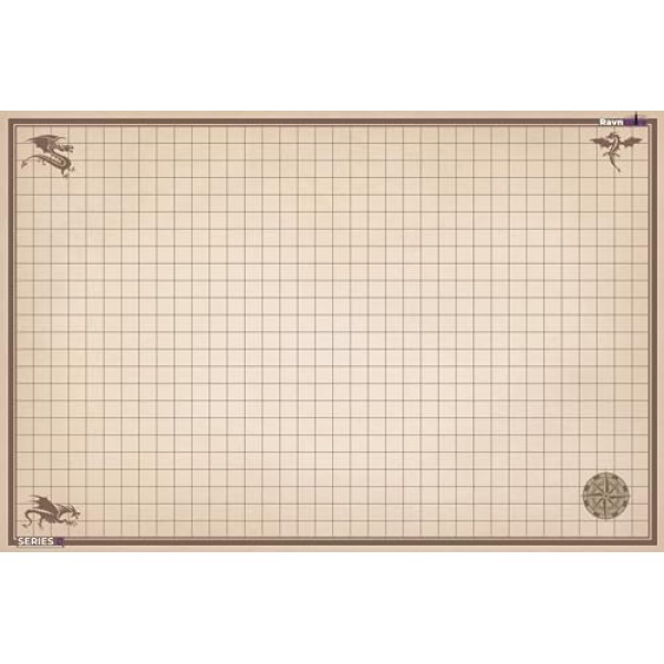 DND 배틀 매트 Ultimate 2 팩 스타터 세트 RPG 롤플레잉 게임용 액세서리 24 X 36 내구성이 뛰어나며 얼룩이 지지 않는 건식/습식 지우기 프리미엄 비닐 배틀 그리드 시리즈 0
