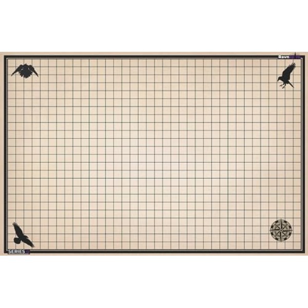 DND 배틀 매트 Ultimate 2 팩 스타터 세트 RPG 롤플레잉 게임용 액세서리 24 X 36 내구성이 뛰어나며 얼룩이 지지 않는 건식/습식 지우기 프리미엄 비닐 배틀 그리드 시리즈 0