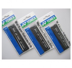 YONEX 웨트 슈퍼 울트라 씬 그립 Ac130 블랙(Ac130bk3f) 3개 세트