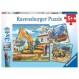 Ravensburger 09226, 대형 건설 차량 상자에 들어 있는 3 x 49 조각 퍼즐, 어린이를 위한 3 x 49 조각 퍼즐, 모든 조각이 독특하고 조각이 완벽하게 맞습니다.