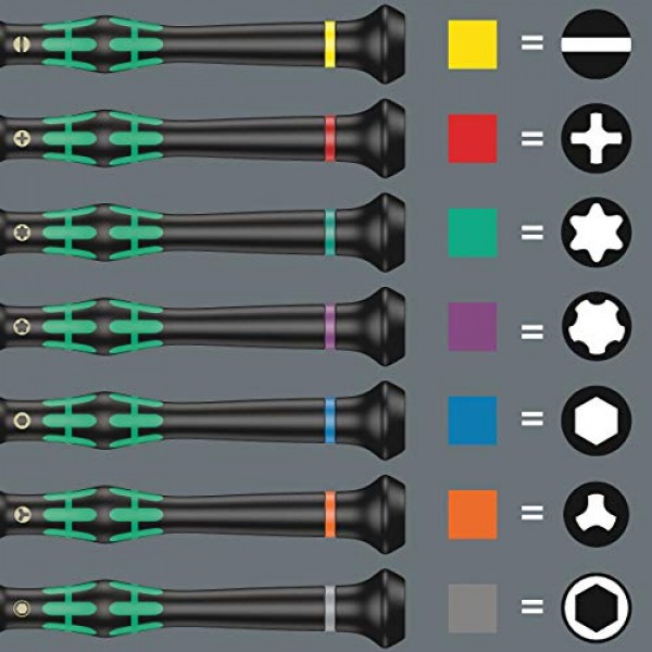 WERA 05118145001 2072 Microstix® 나사용 Kraftform 마이크로 드라이버, m x 40mm
