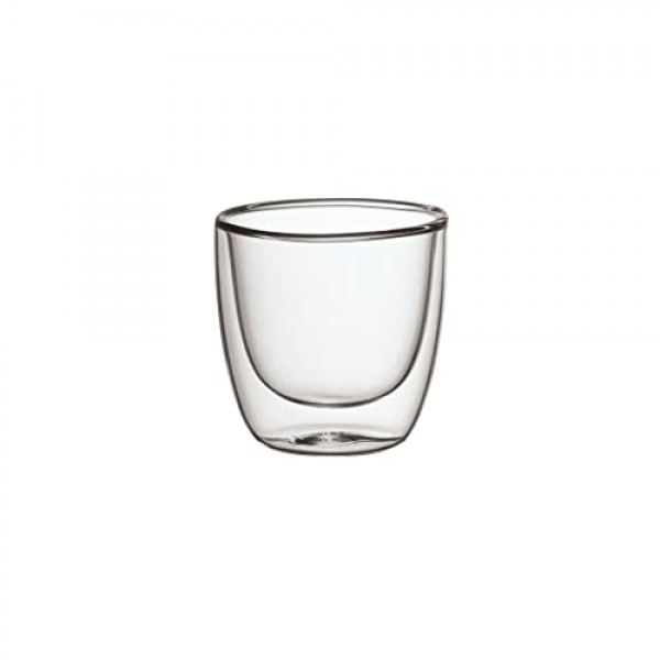 Villeroy & Boch Manufacture Rock 소형 텀블러, 2.5인치/3.75온스, 크리스탈 유리, 투명