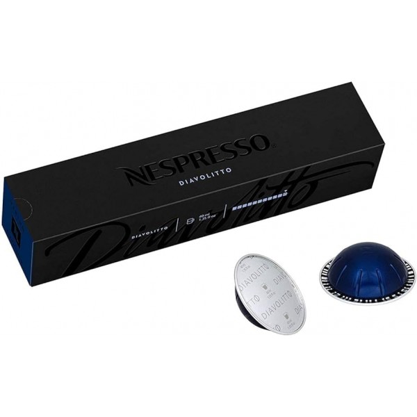 유럽 ​​버전 Nespresso Vertuo 라인: Diavolitto - 수입 커피 캡슐 포드 30개(미국 Nespresso와 제휴하지 않음)