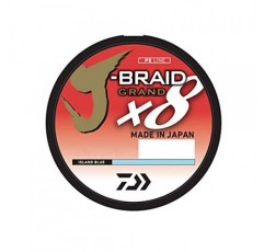 Daiwa, J-Braid x8 그랜드 브레이드 라인, 150야드, 40lb 테스트됨, .013 직경, 밝은 회색(JBGD8U40-150GL)