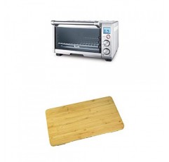 BREVILLE 컴팩트 스마트 오븐, BOV650XL 컴팩트 스마트 오븐과 함께 사용하기 위한 Breville BOV650CB 대나무 도마가 포함된 조리대 전기 토스터 오븐 BOV650XL