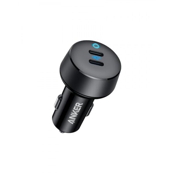 Anker USB C 차량용 충전기, 40W 2포트 PowerIQ 3.0 Type C 어댑터, iPhone 14 13 12 11 X XS Pro Max mini, Galaxy S22/S20/S10, Pixel, iPad/iPad mini 등을 위한 전원 공급 기능이 있는 PowerDrive III Duo