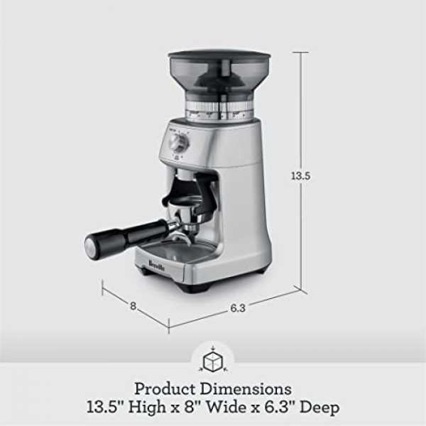 Breville BCG600SIL 용량 조절 프로 커피빈 그라인더, 실버